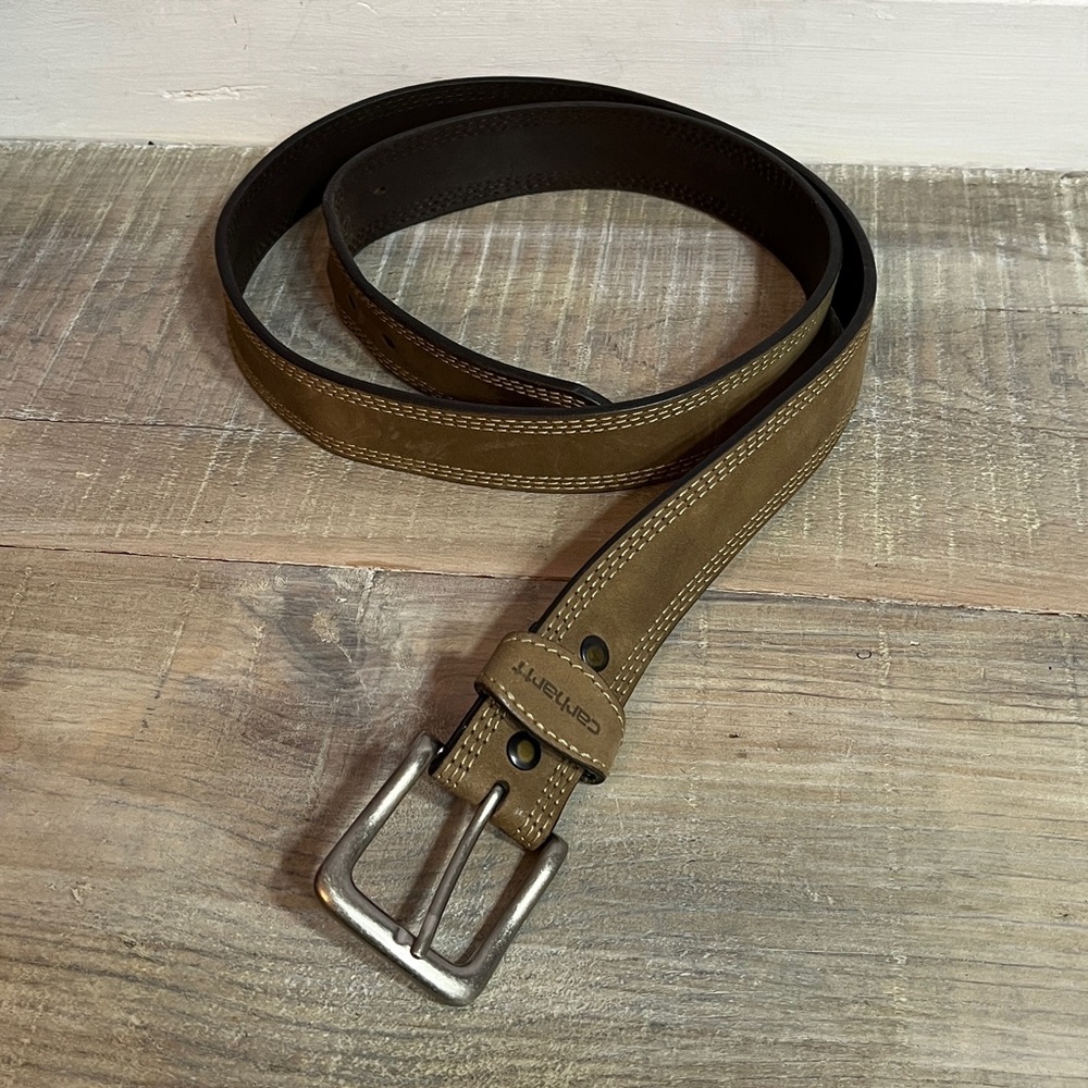 Carhartt Men's Brown Leather Belt Size 46